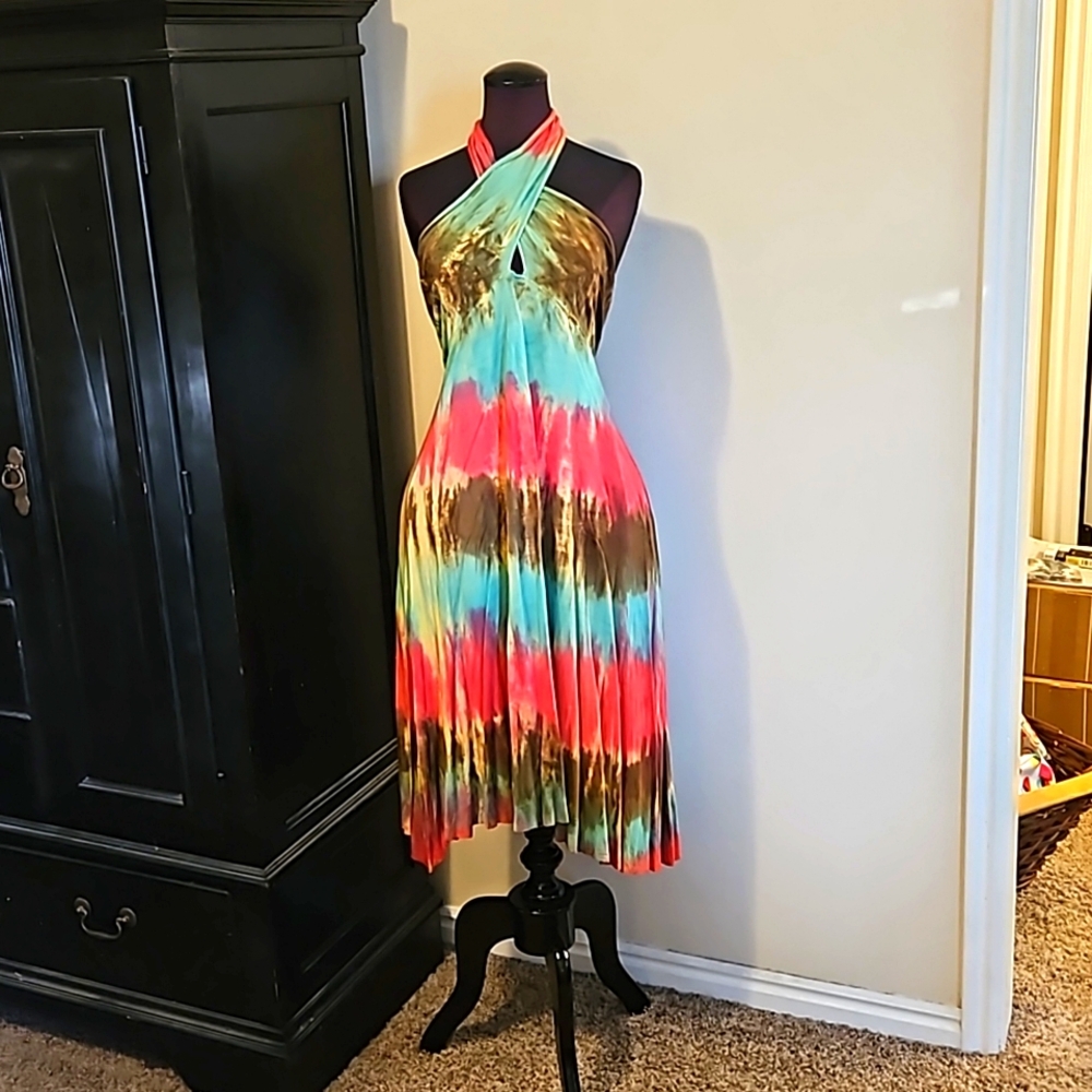 NWT Tye dye mid-length dress